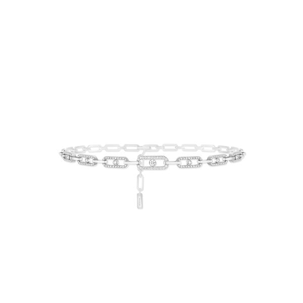 Move Uno Link White Gold and Diamond Pav&eacute; Choker